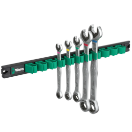 Wera 05020015001 set chei combinate fixe inelare cu clichet, pe suport magnetic Joker 6000