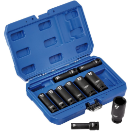 Set chei tubulare lungi de impact 10 buc 1/2"