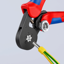 Clește sertizat pini 16 mm2 si 2 x 10 mm2 hexagonal Knipex 97 53 14