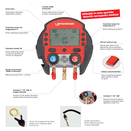 Manifold digital Rocool 600, cu 2 senzori de temperatura