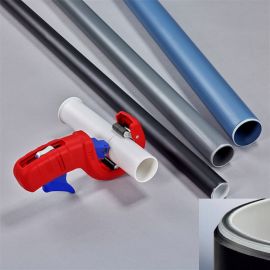 Taietor tevi PVC de scurgere Knipex DP50, 2.4 mm